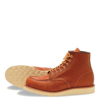 Red Wing Heritage Classic Moc - Oranzove 6 Inch Cizmy Panske, RW053SK